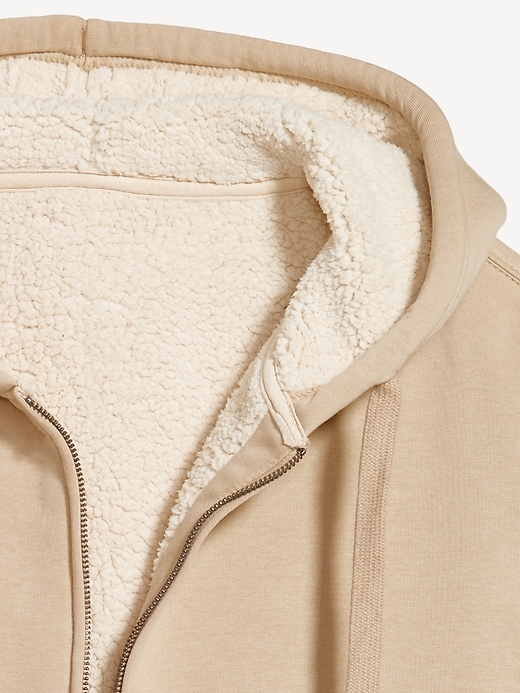 Image number 4 showing, Sherpa-Lined Zip Hoodie