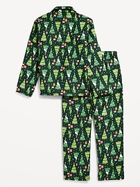 View large product image 3 of 4. Gender-Neutral Printed Button-Front Pajama Set for Kids