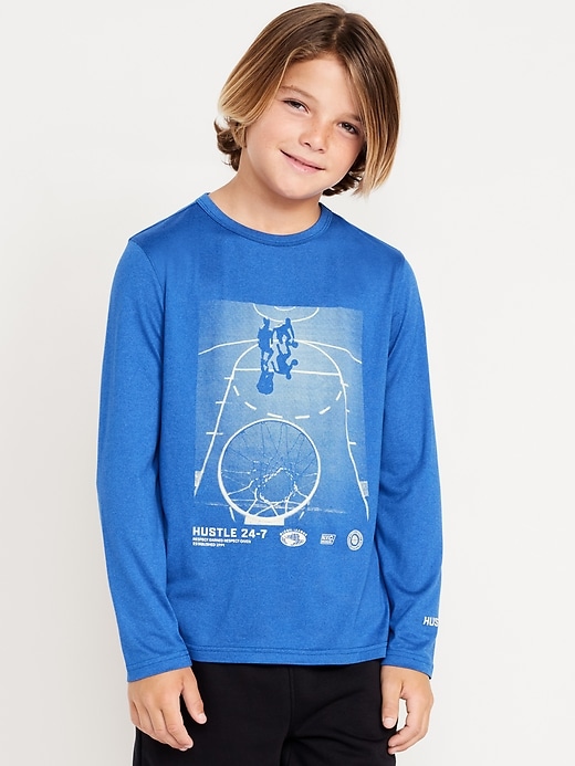 View large product image 1 of 3. CloudMotion Long-Sleeve Graphic T-Shirt for Boys