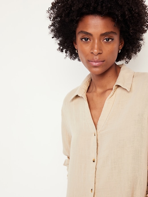 Image number 4 showing, Button-Down Boyfriend Shirt