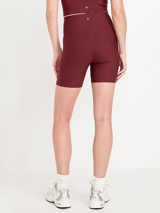 Image number 2 showing, High-Waisted PowerSoft Biker Shorts -- 6-inch inseam