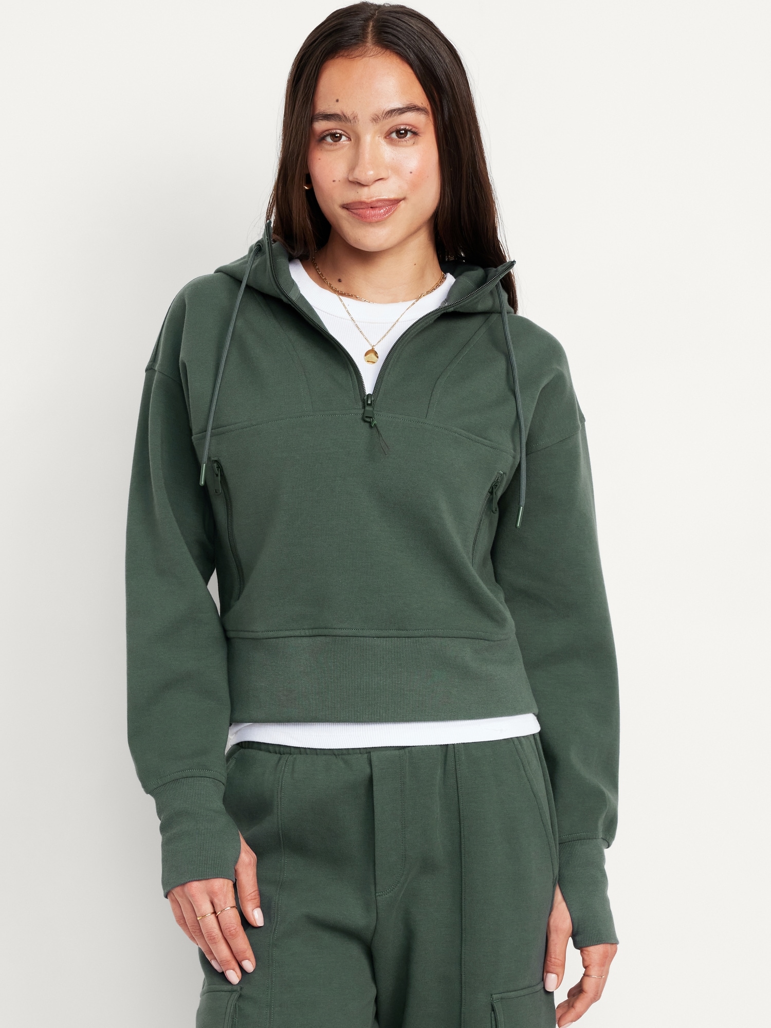 Dynamic Fleece Half-Zip Hoodie | Old Navy