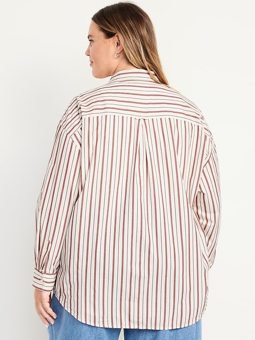 Image number 6 showing, Oversized Button-Down Boyfriend Shirt