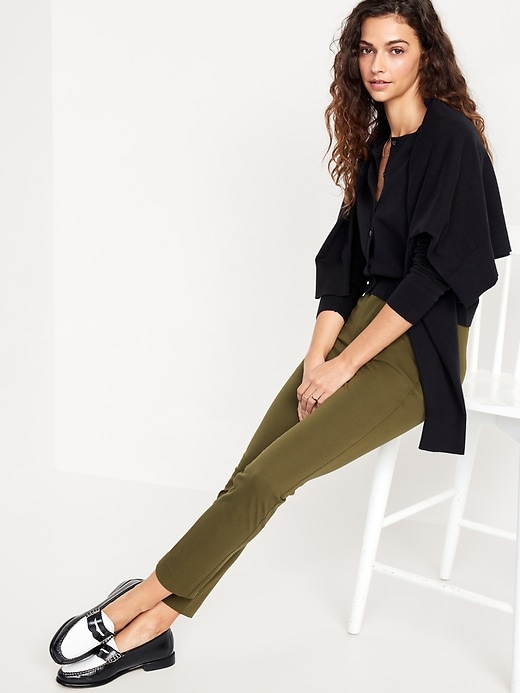 Image number 3 showing, Extra High-Waisted Polished Pixie Skinny Pants