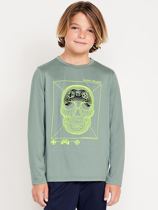 View large product image 1 of 3. CloudMotion Long-Sleeve Graphic T-Shirt for Boys