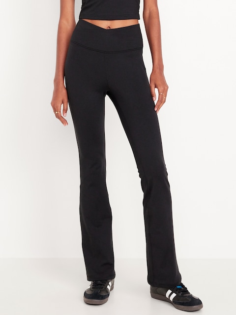 Extra High-Waisted CloudComfy Boot-Cut Leggings - Black Jack