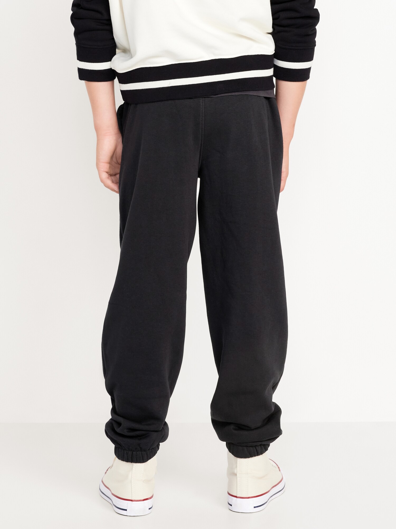 Брюки Old Navy Baggy Jogger Sweatpants 2-Pack для мальчиков, цвет: Чёрный / Серый — фото 2
