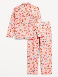 View large product image 3 of 4. Gender-Neutral Printed Button-Front Pajama Set for Kids