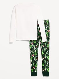 View large product image 3 of 4. Gender-Neutral Graphic Snug-Fit Pajama Set for Kids