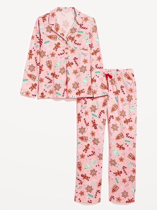 Image number 2 showing, Maternity Matching Flannel Pajama Set