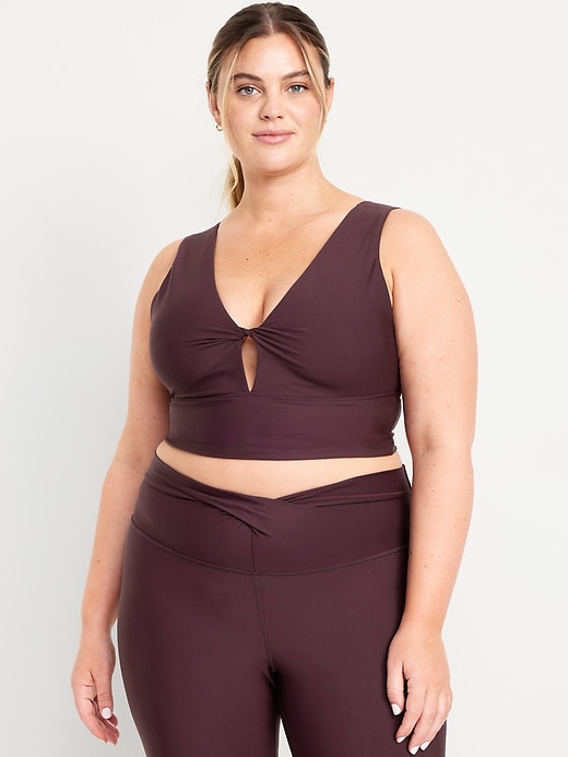 Image number 7 showing, Light Support PowerSoft Twist Longline Sports Bra