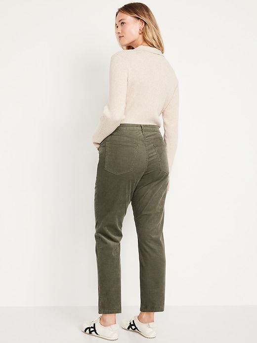 Image number 5 showing, High-Waisted OG Straight Corduroy Ankle Pants