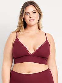 View large product image 7 of 8. Longline Waffle Bralette