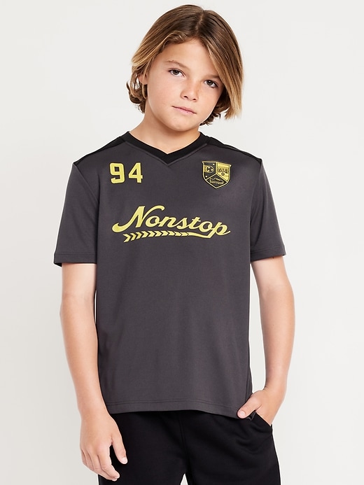 View large product image 1 of 4. Short-Sleeve Soccer T-Shirt for Boys