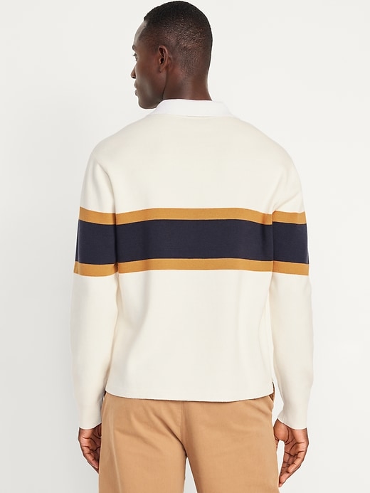 Image number 5 showing, Rugby Stripe Polo Sweater