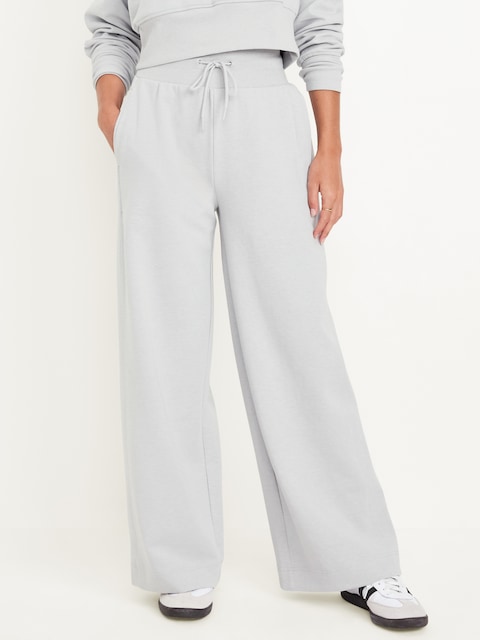 Dynamic Fleece Wide-Leg Sweatpants