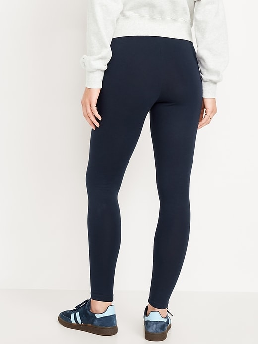 Image number 2 showing, High-Waisted Fleece-Lined Leggings