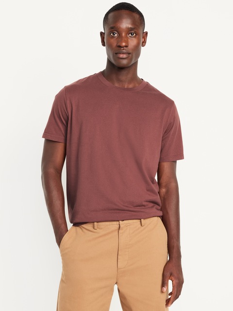 Crew-Neck T-Shirt - Mauve