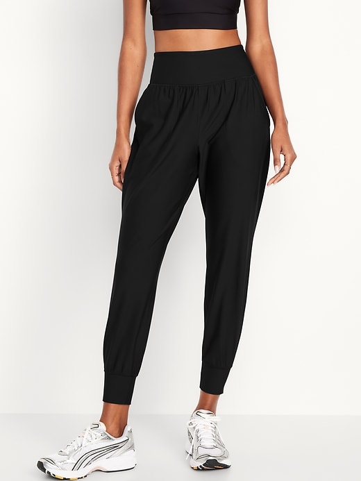 Image number 1 showing, High-Waisted PowerSoft Joggers