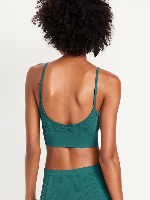 View large product image 2 of 8. Seamless Longline Bralette