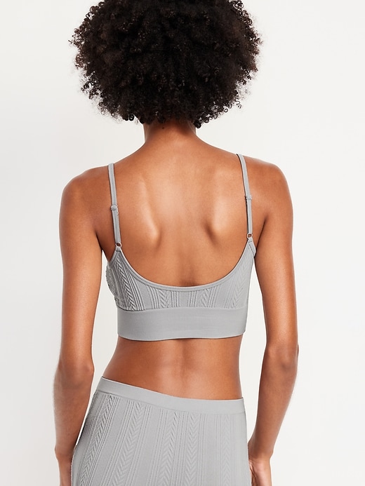 View large product image 2 of 8. Seamless Longline Bralette