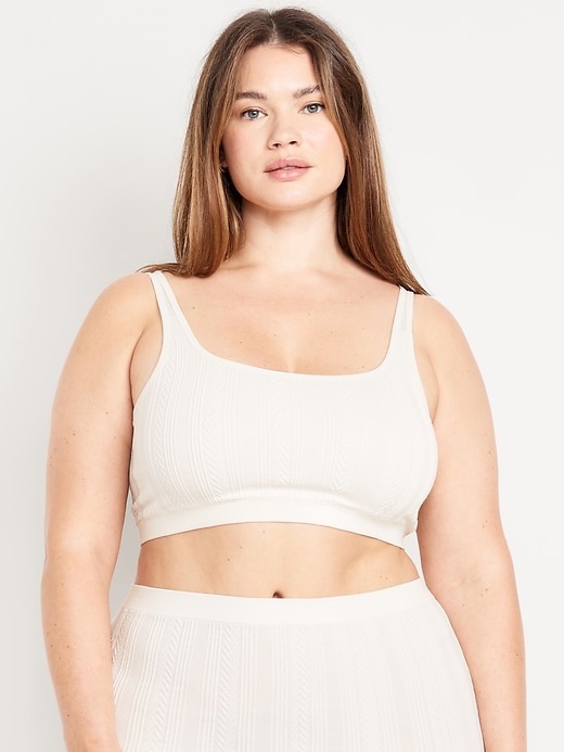 Image number 7 showing, Seamless Cable-Knit Bralette