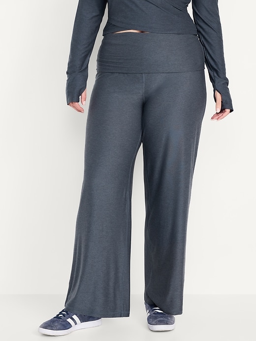 Image number 4 showing, High-Waisted CloudMotion Wide-Leg Pants