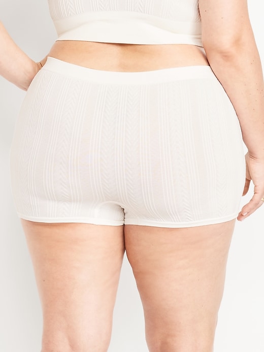 Image number 8 showing, Mid-Rise Seamless Boyshort Underwear