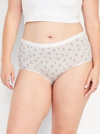 View large product image 5 of 8. High-Waisted Everyday Brief Cotton Underwear