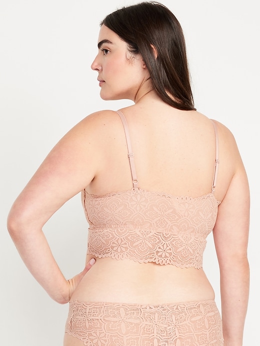 Image number 6 showing, Lace Longline Bralette