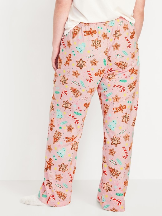 Image number 6 showing, Mid-Rise Printed Flannel Pajama Pants