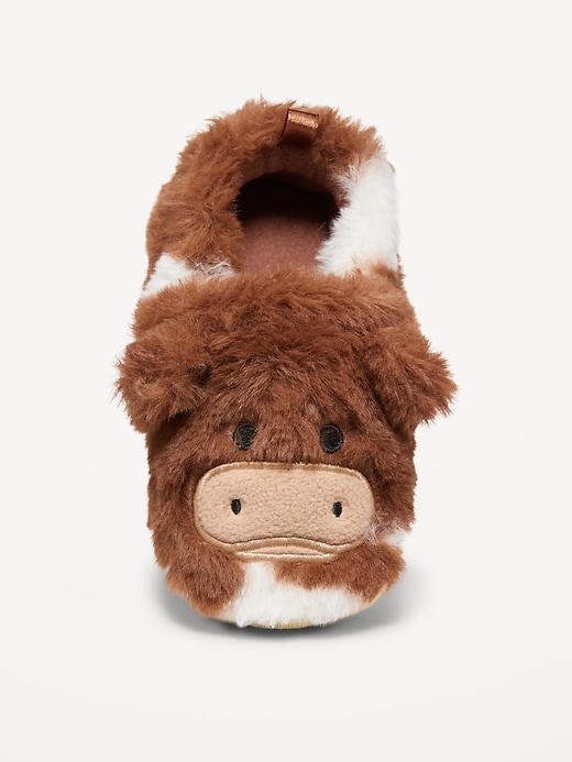 View large product image 2 of 3. Unisex Critter Slippers for Toddler