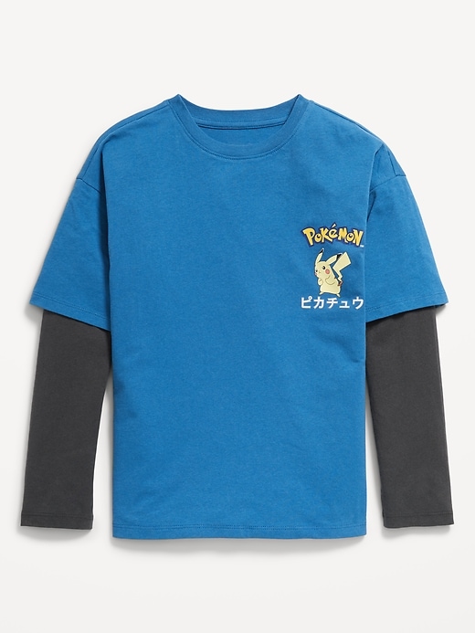 View large product image 2 of 3. Pokémon™ Oversized Two-In-One Graphic T-Shirt for Boys