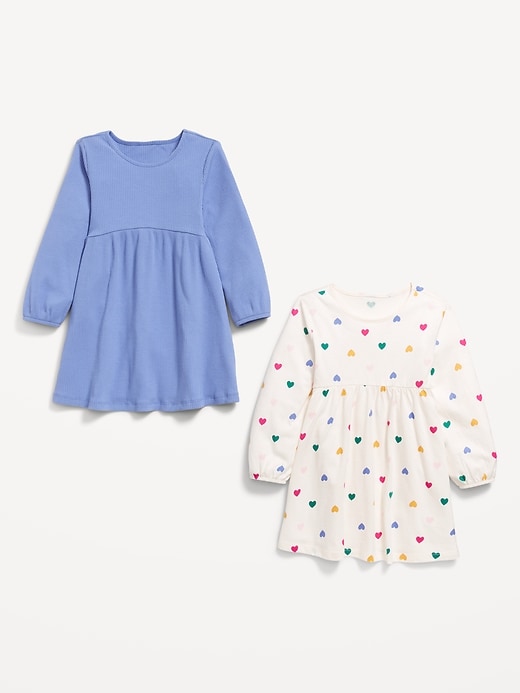 View large product image 2 of 2. Long-Sleeve Dress 2-Pack for Toddler Girls