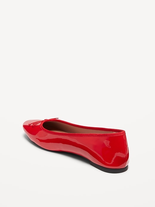 Image number 8 showing, Faux Leather Ballet Flat