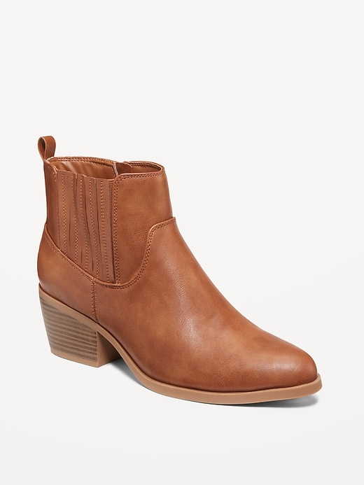 Image number 1 showing, Western Ankle Boots