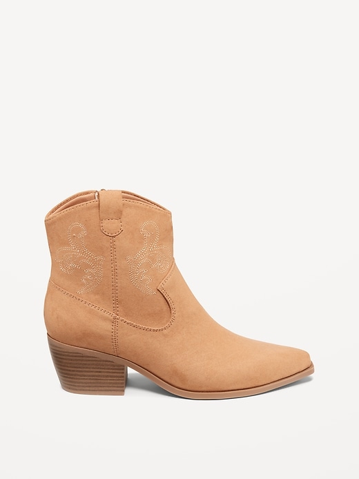 Image number 3 showing, Faux Leather Western Boot