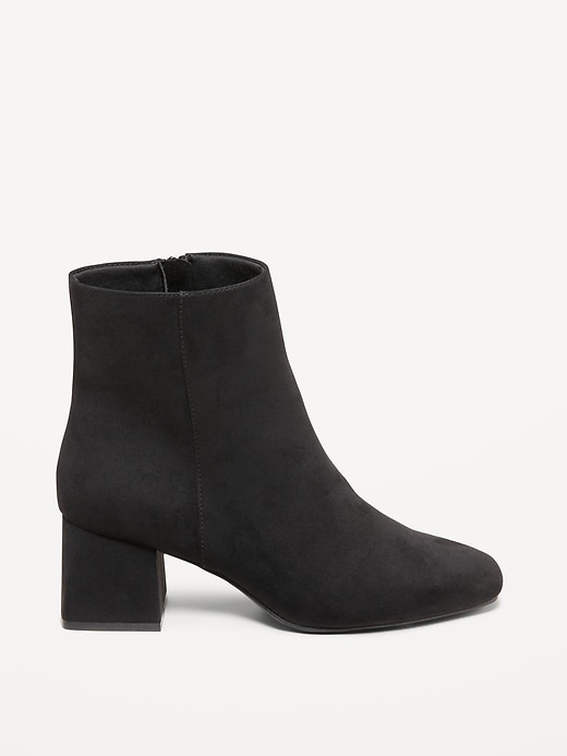 Image number 4 showing, Faux Suede Square Toe Boots