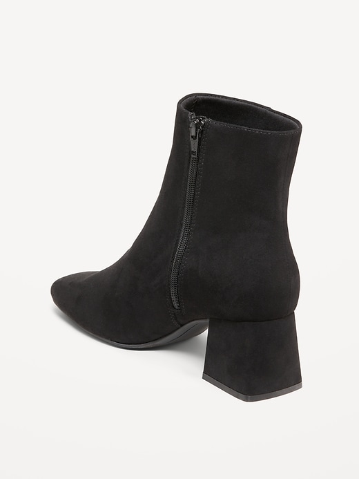 Image number 8 showing, Faux Suede Square Toe Boots