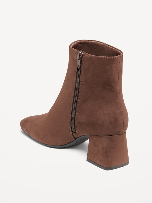 Image number 4 showing, Faux Suede Square Toe Boots