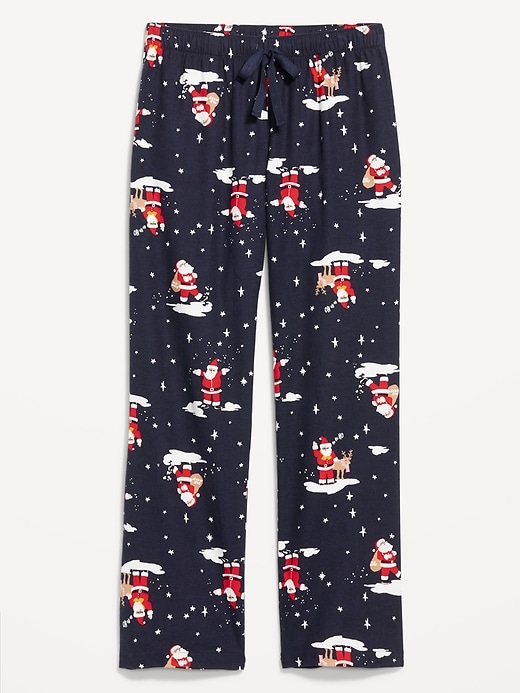 Image number 8 showing, Mid-Rise Printed Flannel Pajama Pants