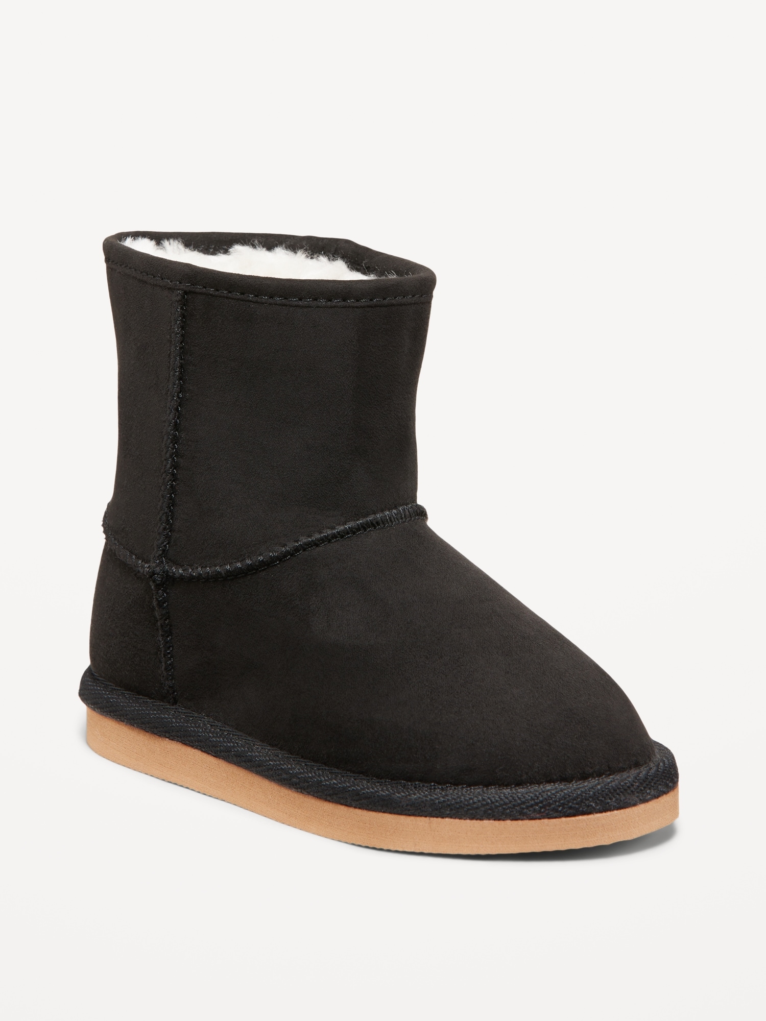 Faux-Suede Faux-Fur Lined Boots for Toddler Girls | Old Navy