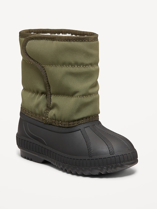 View large product image 1 of 4. Color-Block Duck Boots for Toddler Boys