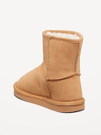 View large product image 3 of 4. Faux-Suede Faux-Fur Lined Boots for Toddler Girls