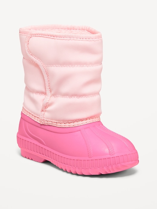 View large product image 1 of 4. Color-Block Duck Boots for Toddler Girls