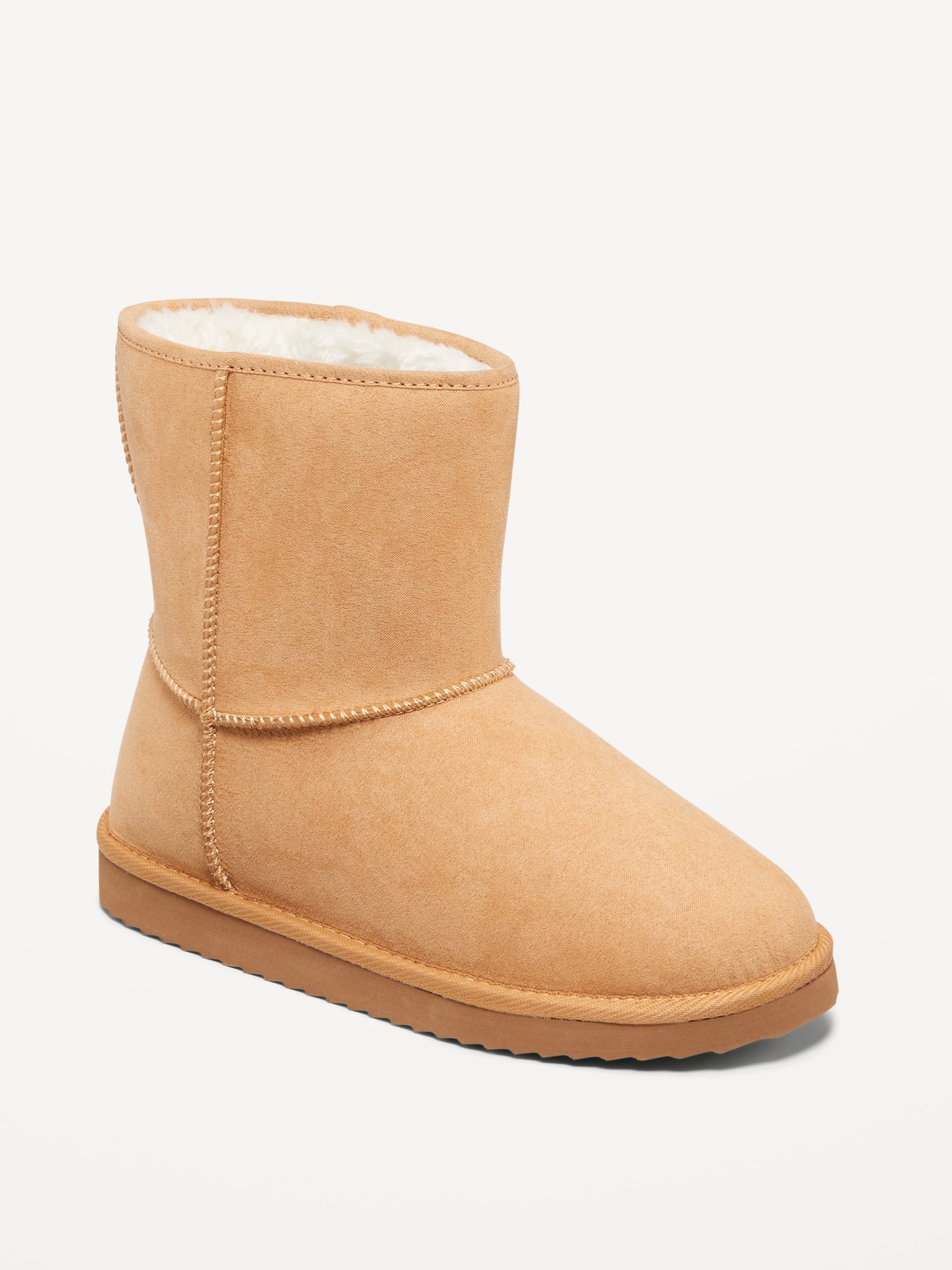 Faux-Suede Faux-Fur Lined Boots for Girls