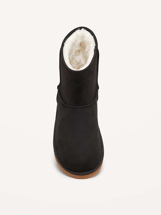 View large product image 2 of 4. Faux-Suede Faux-Fur Lined Boots for Girls