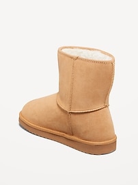 View large product image 4 of 4. Faux-Suede Faux-Fur Lined Boots for Girls