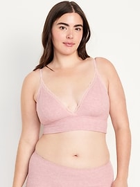 View large product image 5 of 8. Longline Waffle Bralette