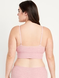 View large product image 6 of 8. Longline Waffle Bralette